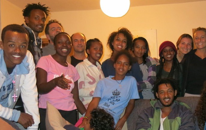 Grupo voluntarios en etiopia
